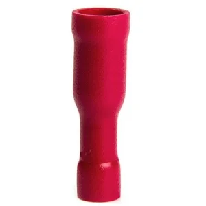 Terminal redondo rojo hembra de 0,5 1,5mm², 10A