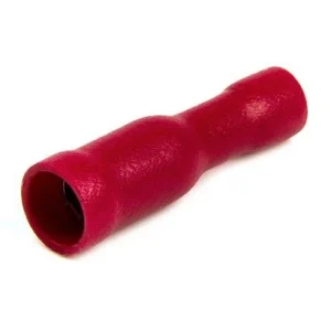 Terminal rojo redondo hembra de 0,5 1,5mm², 10A