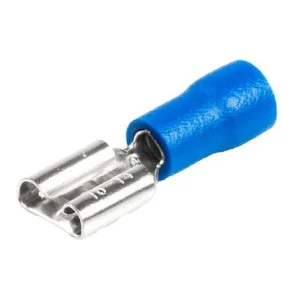 Terminal faston azul hembra de 7,4mm para cable de 1,5 2,5mm², 15A