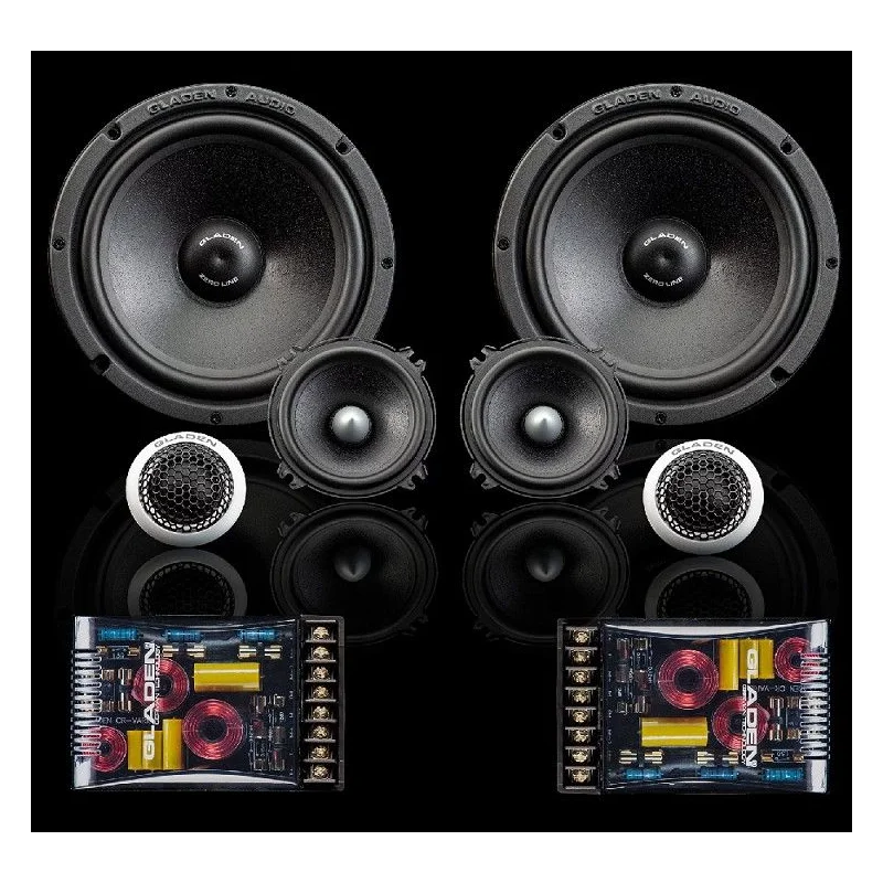 Altavoces Gladen Audio ZERO165.3, 6,5", vías separadas