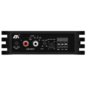 ESX Audio QM TWOv3, amplificador digital compacto, 2 canales, clase D. Dimensiones: 75 x 33 x 120 mm