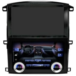 Radio navegador, pantalla 10"+10", Toyota Land Cruiser 100 GX, LC 100, año 2002 2007, Android 13