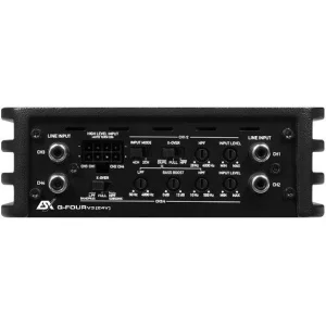ESX Audio Q FOURV3(24V), amplificador digital, tamaño 150 x 50 x 220 mm