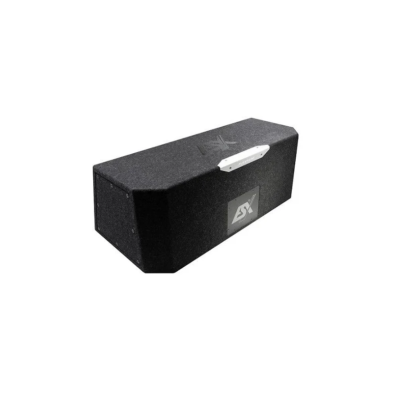 ESX Audio DBX208BPQ, caja con subwoofer doble de 20cm, sistema bandpass, con tapa