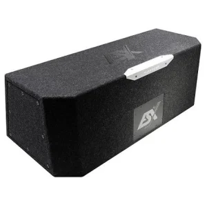 ESX Audio DBX208BPQ, caja con subwoofer doble de 20cm, sistema bandpass, con tapa