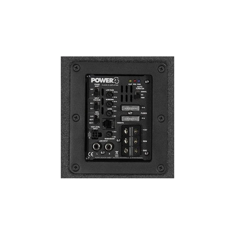 ESX Audio DBX206A, subwoofer doble autoamplificado, de 2x6,5", entradas Quick Connect