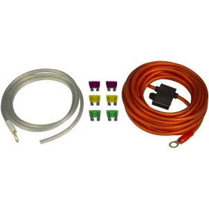 Musway MW6.5KIT, cableado instalación amplificador, 6mm² x 5 metros