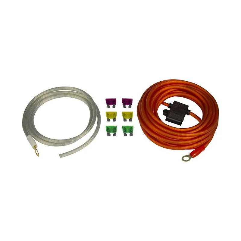 Musway MW6.3KIT, accesorios instalación amplificador, 6mm² x 3 metros
