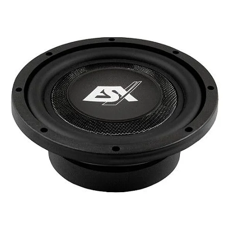 ESX Audio QXS8D4, subwoofer con poca profundidad, 20cm, potencia RMS 250W