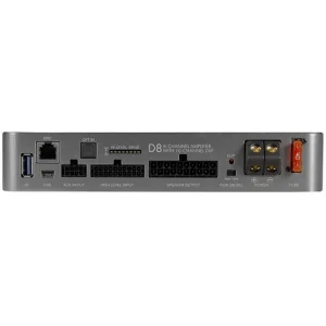 Musway D8V4, amplificador de 8 canales, clase D, conexiones