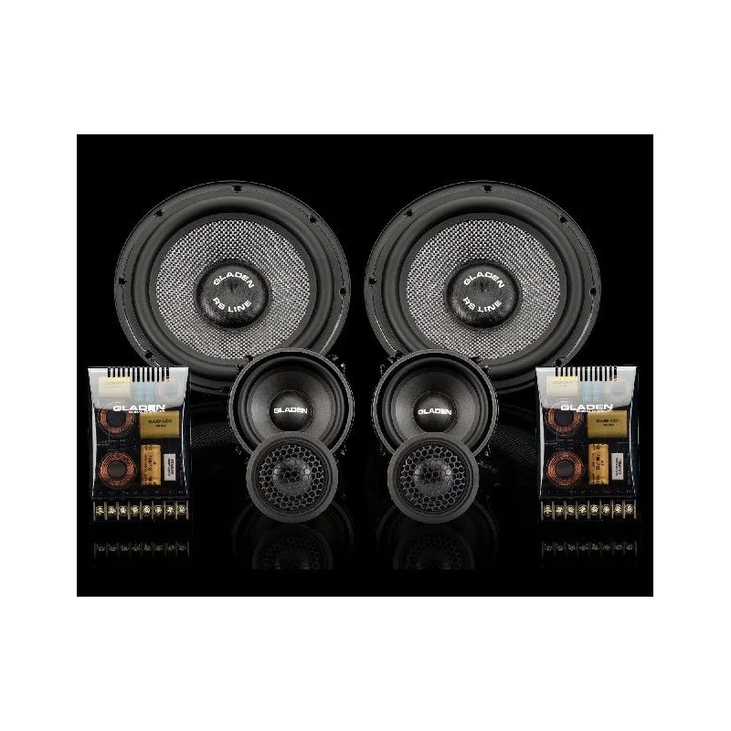 Altavoces Gladen Audio RS 165.3 G2 de 6,5", vías separadas