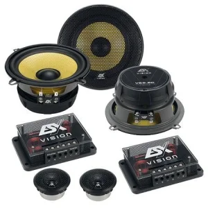 ESX Audio VE5.2C, sistema vías separadas, medios de 5,25", tweeters 25mm