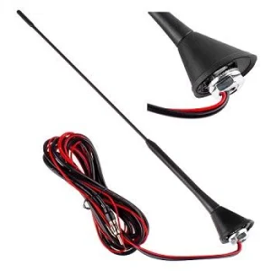 Antena de techo trasera, 40cm, universal con amplificador