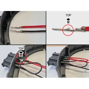 Soporte altavoces para Seat, Man, Skoda, VW con conectores de altavoces OEM
