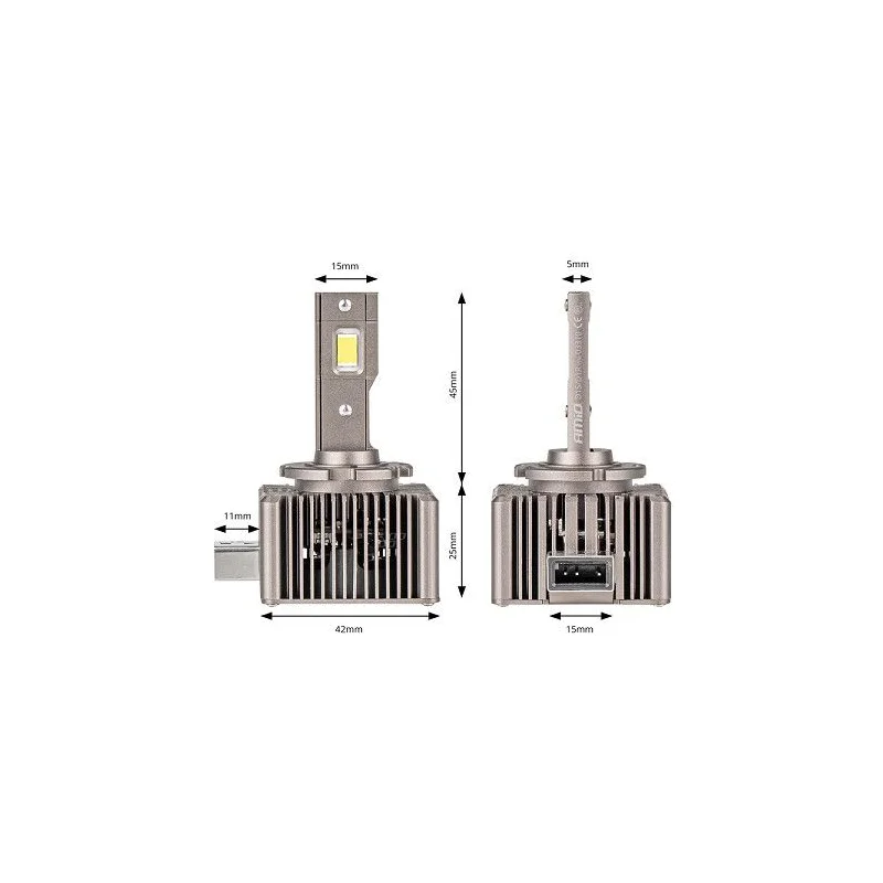 Medidas bombilla LED, con CanBus, potencia 70W, color blanco frío