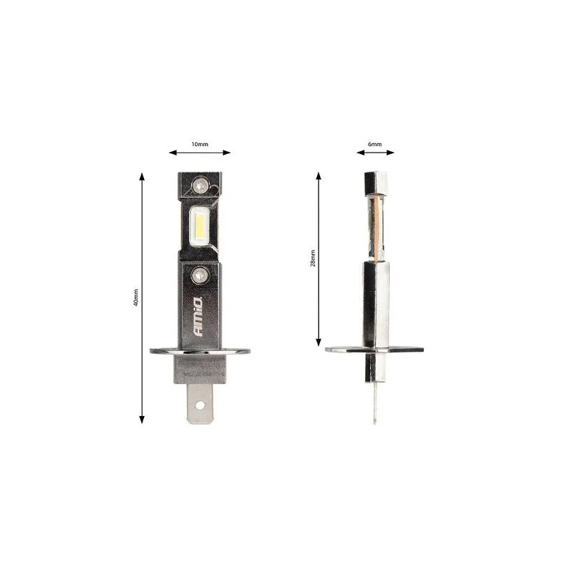 Medidas bombilla LED, H1, 12V, 5600 lúmenes