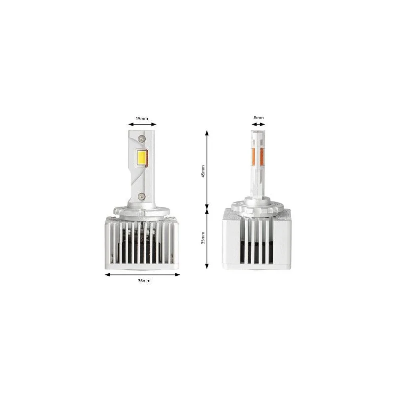 Medidas bombillas LED D3S