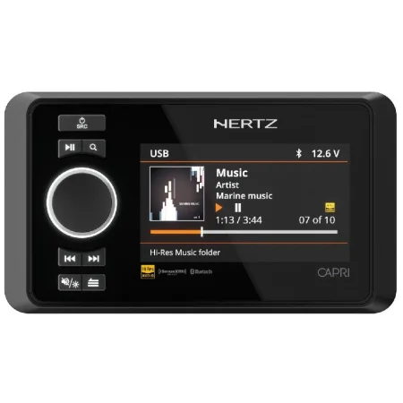 Hertz CAPRI HD1 control remoto con display para radio marino CAPRI H100