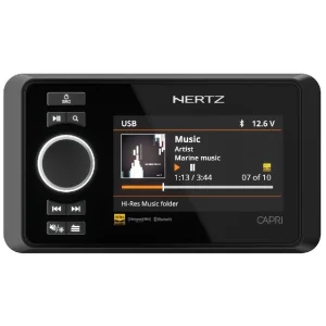Hertz CAPRI HD1 control remoto con display para radio marino CAPRI H100