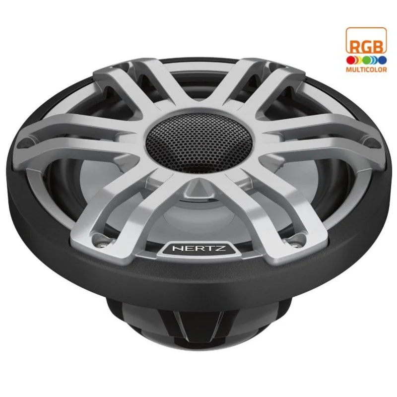 Altavoces marinos Hertz HMX 8 S LD G, 8" con Led, con rejilla pintable.