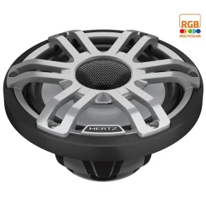 Altavoces marinos Hertz HMX 8 S LD G, 8" con Led, con rejilla pintable.