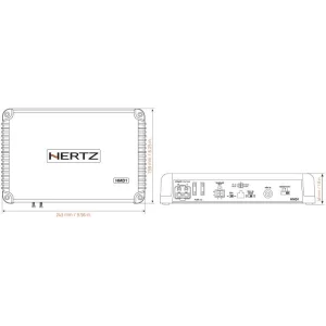 Hertz HMD1, medidas de amplificador marino