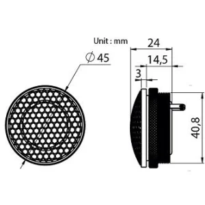 Blam Audio T 25S, medidas tweeters de 1"