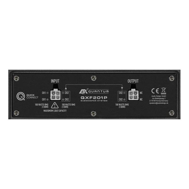ESX Audio QXF201P, subwoofer de 8", impedancia 2 Ω