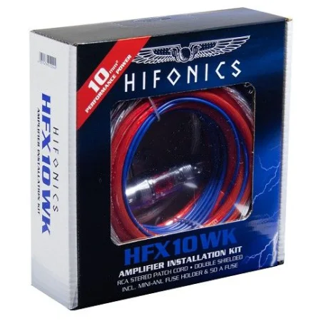 Hifonics HFX10WK, kit instalación amplificador 10mm²
