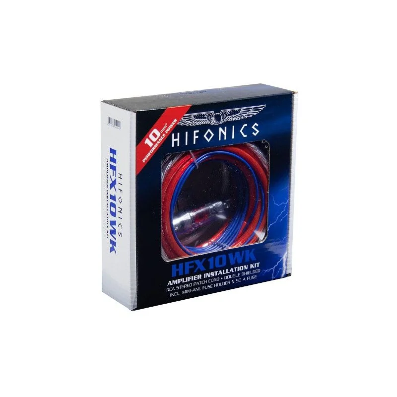 Hifonics HFX10WK, kit instalación amplificador 10mm²