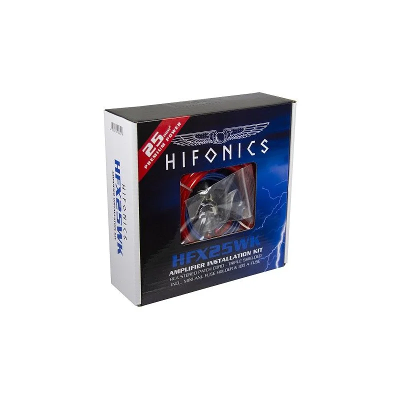 Hifonics HFX25WK, kit instalación amplificado