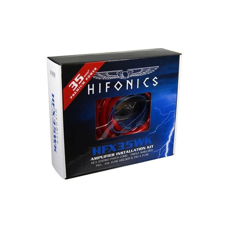 Hifonics HFX35WK, kit instalación amplificado