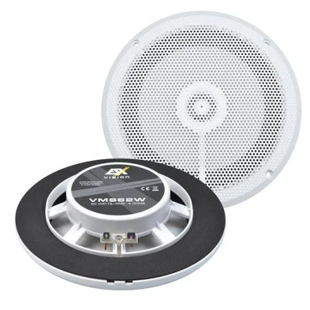 ESX Audio VMS62W, altavoces marinos, 16,5 cm, coaxiales, color blanco