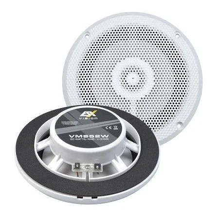 ESX Audio VMS52W, altavoces marinos color blanco, coaxiales, 13cm