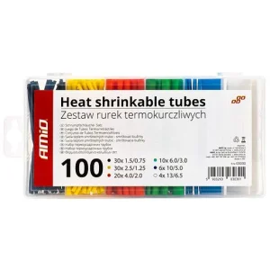 Tubos termorretráctiles, 100 unidades