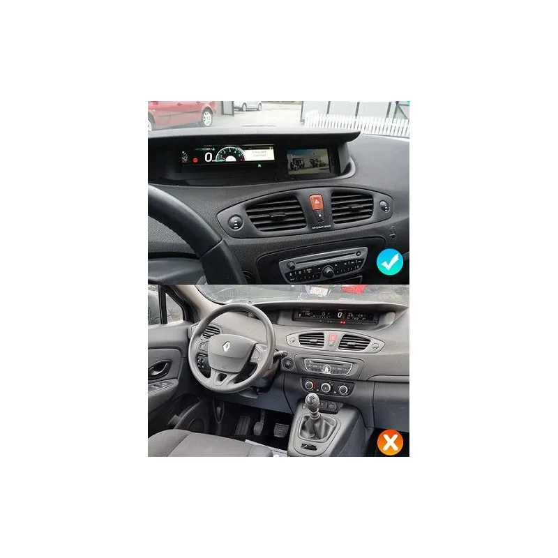 Instalación de radio navegador para Renault Scenic, Grand Scenic III, 2009 2016