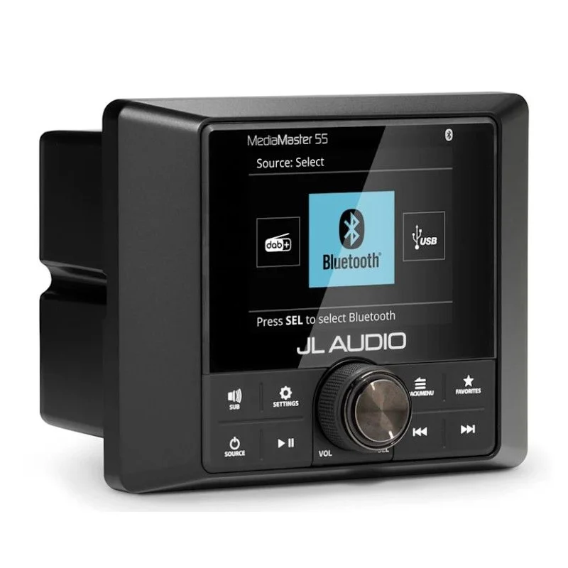 JL Audio MM55 radio marino con display LCD color