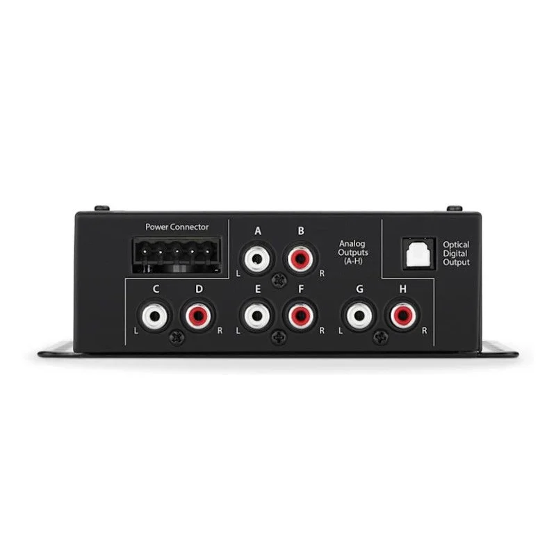 JL Audio TWK88 ecualizador marino con DSP, 8 entradas y 8 salidas.