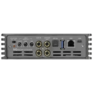 Musway M6v4 24V, amplificador de 6 canales y DSP de 8 canales, 24 V.