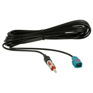 Cable prolongador de antena de Fakra Hembra a DIN Macho de 5 metros. Compatible con BMW y Mercedes.