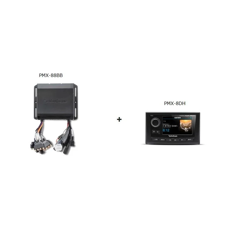 Radio marino Rockford PMX 8BB mas control remoto PMX8DH