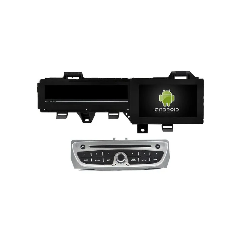 Radio navegador específico para Renault Scenic, Grand Scenic III de años 2009 2016, incluye panel de control