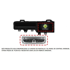 Este radio navegador incluye además de la pantalla la consola central para Renault Scenic, Grand Scenic III (2009 2016)