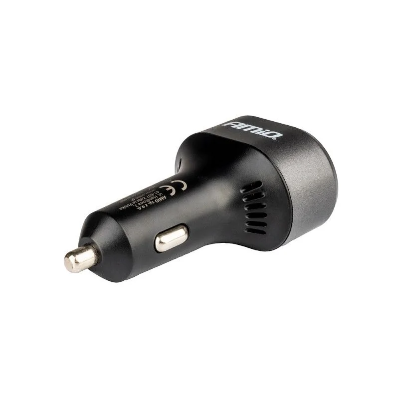 Cargador de coche rápido 2xUSB C, 1xUSB 12/24V, 85W