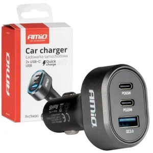 Cargador de coche USB 3.0, 12/24V, 85W, carga rápida