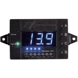 ESX Audio DRDS 14, interruptor de retardo remoto con pantalla, 4 canales
