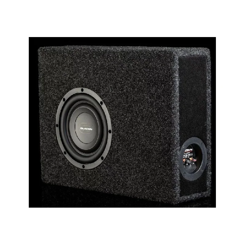 Subwoofer Gladen Audio RSX 08 SLIM VB CU de 8", con cajón ventilado