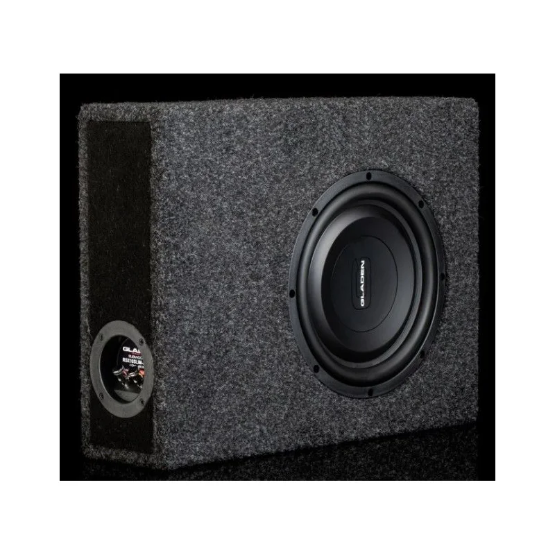 Subwoofer Gladen Audio RSX 10 SLIM SB CU de 10", pasivo, con cajón cerrado