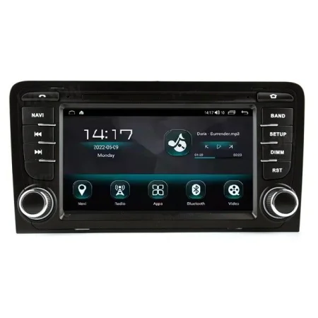 Radio navegador específico para Audi A3 8P, año 2003 2013, Carplay&Android Auto inalámbrico