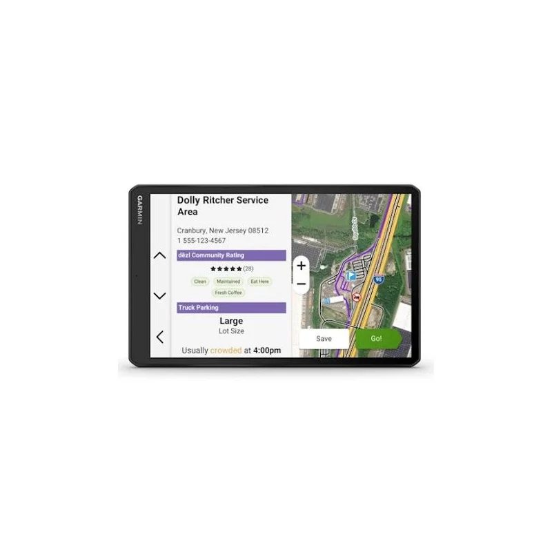Garmin DEZL LGV820, navegador para camiones con pantalla de 8", función de parking según largo de camión